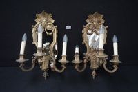 2 magnifiques appliques Napoléon III du XIXe siècle en bronz…