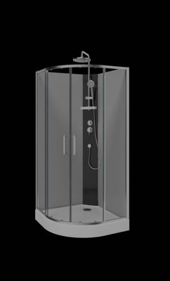 Lot de 2 parois quart de rond Serenity de 80 x 80 x 190cm ma…