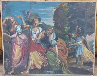 une image d'un tableau sur le mur d'une pièce