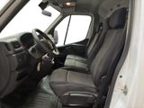 the interior of a white van with black leather seats and a steering wheel