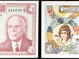 deux billets de banque différents sur lesquels figurent respectivement l'image d'un homme et celle d'une femme