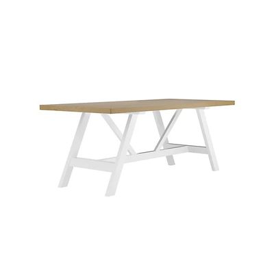 1 Table à manger blanche au lait nantucket, style moderne, f…
