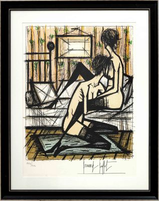 l'image d'un dessin représentant une femme assise sur une chaise