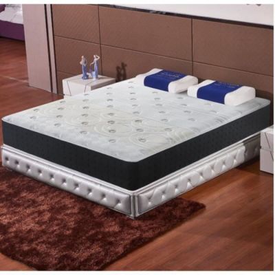 an image of a bed with a mattress on top of it