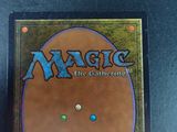 the back cover of a magic the gathering card game