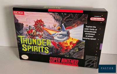 une photo d'une boîte de « spirits du tonnerre » posée sur une table
