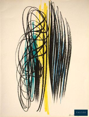 une image représentant une peinture d'une ligne noire et jaune