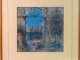 a picture of a picture of a painting of a garden