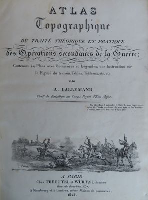 75.	LALLEMAND (A.). Atlas topographique du traité théorique …