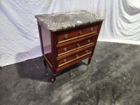 Petite commode d'époque ou de style Louis XVI en acajou et p… (photo 2)