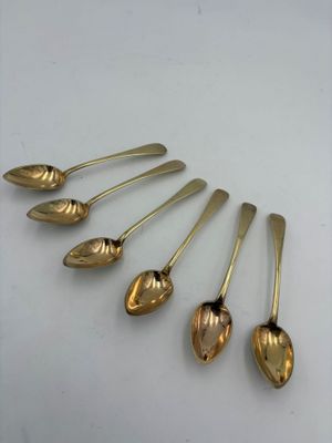 Suite parfaite de six (6) cuillères à thé ou de confiturier …