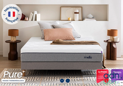 a picture of a bed with a mattress and pillows on it