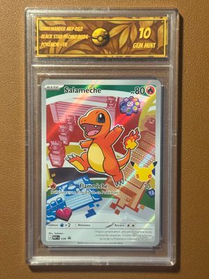 une carte à collectionner Pokémon sur laquelle figure l'image d'un personnage Pokémon
