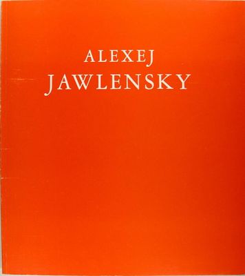 un livre orange portant le titre « Alex Jawlensky »