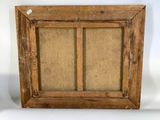 a close up of a picture frame on a white background