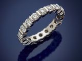 a white gold and diamond eternity ring