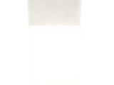 a white towel on a white surface with a white background