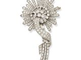 broche en diamant art déco, par van cleef
