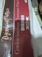 Lot de 5 décorations lumineuses LED « Joyeuses Fêtes », avec… (photo 2)