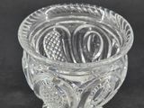 an image of a glass bowl on a black background