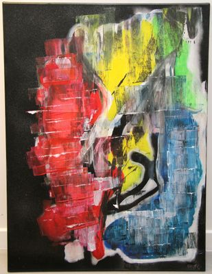 MG. Sans titre Huile sur toile