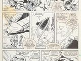 une page tirée de la première apparition de Captain America dans la bande dessinée
