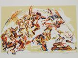 an image of a painting of a group of people in a circle