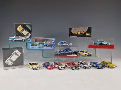 a lot of toy cars that are on display