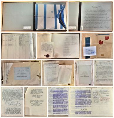 an image of a collection of old papers and other papers