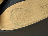 a close up of a hat with a label on it