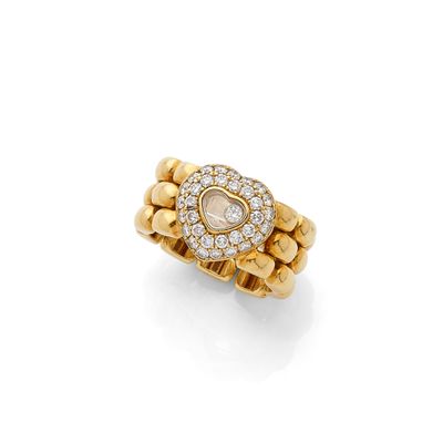 a diamond and eighteen karat gold ring