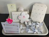a tray that has a bunch of items on it