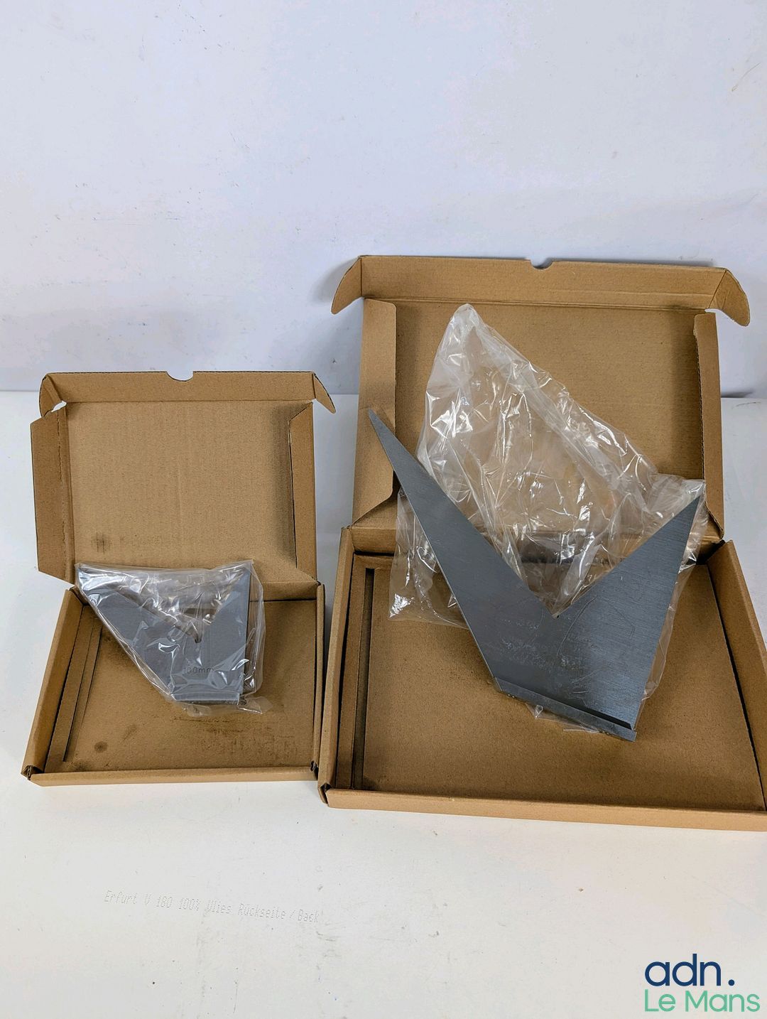 Lot de 2 équerres MWS double onglet, 100 et 200 mm.