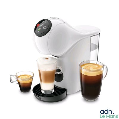 an image of a coffee machine with two cups of coffee