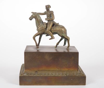 Encrier fin XIXème - début XXème figurant "Napoléon à cheval… - Photo 1