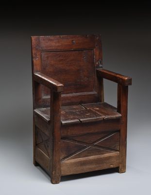 AUVERGNE, Cantal, XVIIIème Fauteuil à sel ou siège de "Canto… - Photo 1