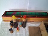 a box that has some toys in it on a table