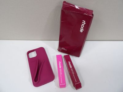 RHODE - Lip Case Étui en silicone pour iPhone 15, raspberry …