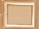 an image of a painting of a brown frame with a white border