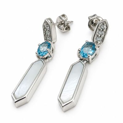 H. GRINGOIRE - Paire de pendants d'oreilles H.