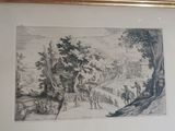 a picture of a picture of a landscape in a gold frame