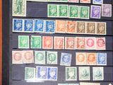 a picture of a picture of a collection of stamps on display