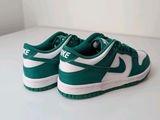 nike dunk dunk low green / white