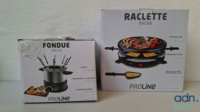 Lot d’un appareil à raclette et fondue - PROLINE - - Descell…