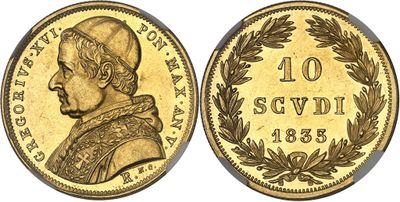 a gold coin with a portrait of a man on it