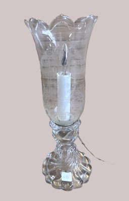 BACCARAT Photophore modèle Bambou monté à l’électricité H 35…