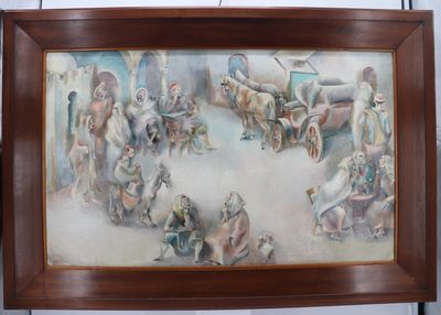 John BARBER (1898-1965) "scène oriental"