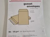 packaging of office depot guest envelopes on a white surface