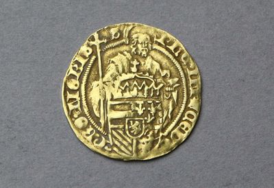 FLANDRES : PHILIPPE Le Beau (1482-1506) : Florin d’or Maastricht 3,20  - Photo 1