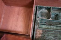 Écritoire de voyage en placage, intérieur foncé d'un feutre … (photo 6)